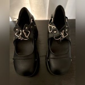 Size 8 Mary Jane Demonia’s with charm.